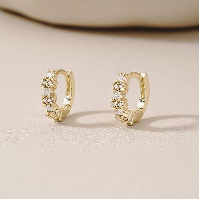 Glimmer Touch Huggie Hoops
